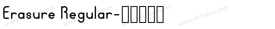 Erasure Regular字体转换